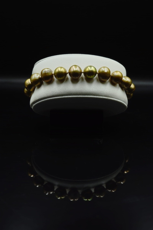 Naturalne złote perły