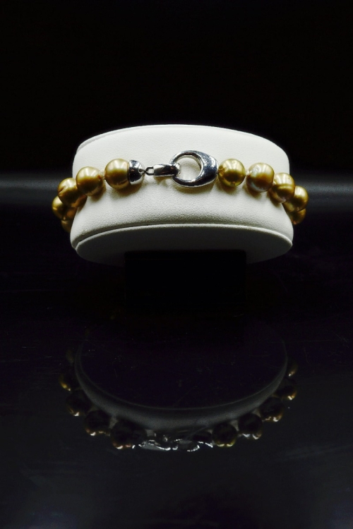 Naturalne złote perły