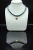 Choker z szafirowych pereł z Rzymską monetą