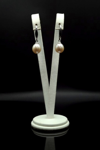 Kolczyki z różowych pereł Rice