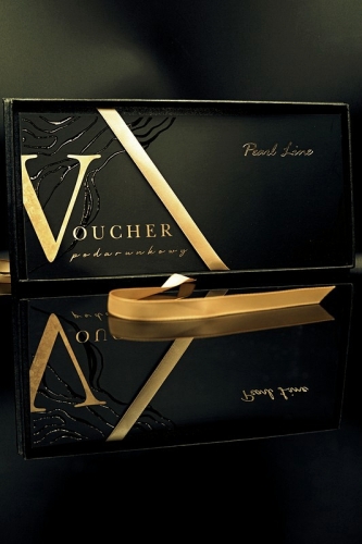 Voucher prezentowy na biżuterię z pereł w eleganckim pudełku