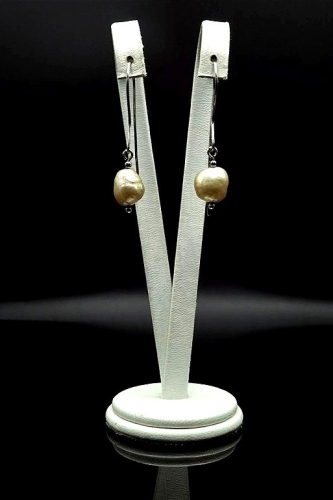 Kolczyki ze złotych pereł Barock