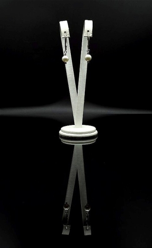 Kolczyki z białych pereł Round