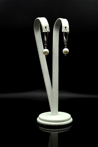 Kolczyki z białych pereł Round