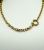 Złoty choker łańcuch ze srebrną perłą Coin