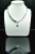 Choker ze srebrnych pereł Baroque z łańcuchem i monetą