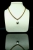 Złoty choker łańcuch ze srebrną perłą Coin